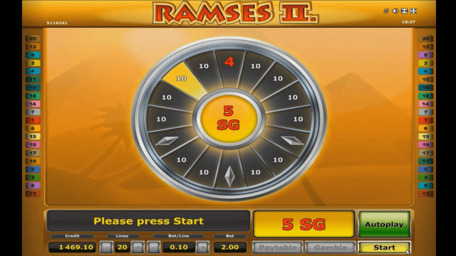 Бонусная игра Ramses II Deluxe 10