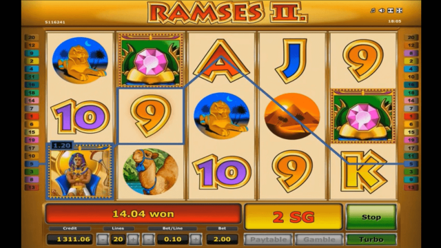 Бонусная игра Ramses II Deluxe 6