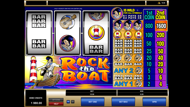 Бонусная игра Rock The Boat 2