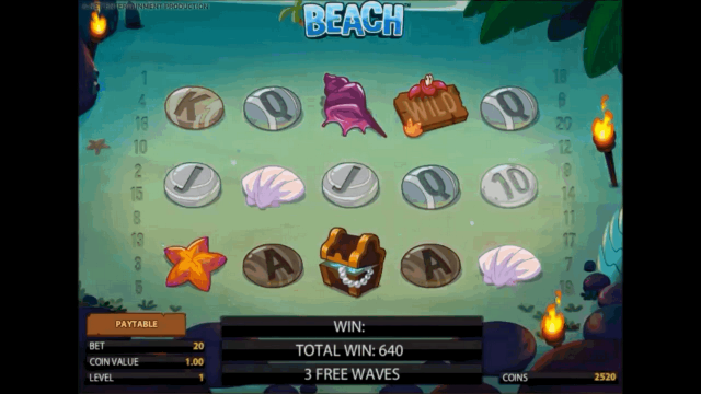 Игровой интерфейс Beach 4