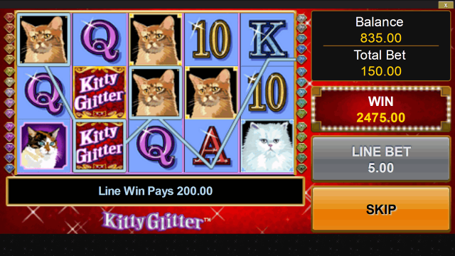 Игровой интерфейс Kitty Glitter 4