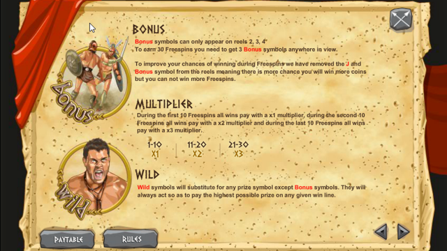 Бонусная игра Gladiators Of Rome 1