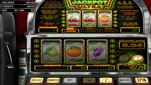 Игровой интерфейс Jackpot Ultra 9