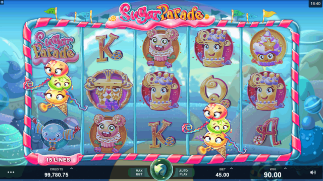 Игровой интерфейс Sugar Parade 5