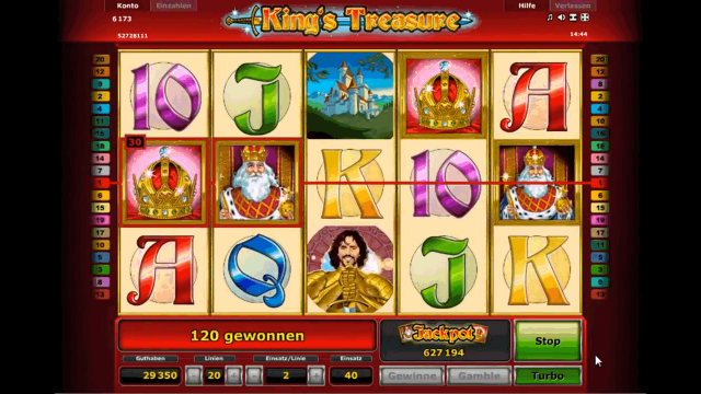 Бонусная игра King's Treasure 8