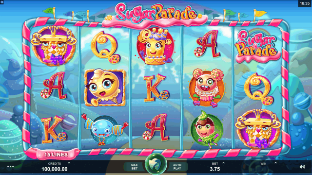 Игровой интерфейс Sugar Parade 1