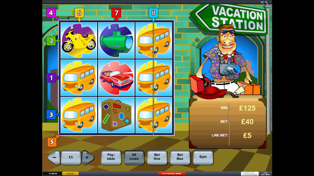 Игровой интерфейс Vacation Station 8