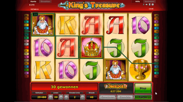 Бонусная игра King's Treasure 9