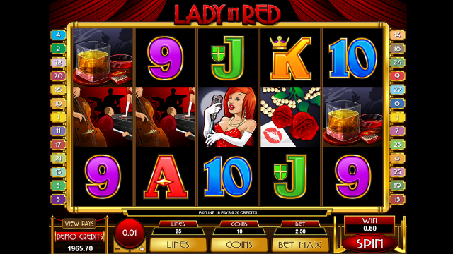 Бонусная игра Lady In Red 8