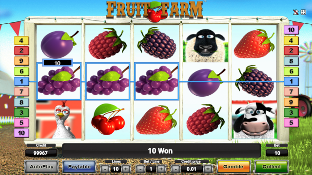 Бонусная игра Fruit Farm 12