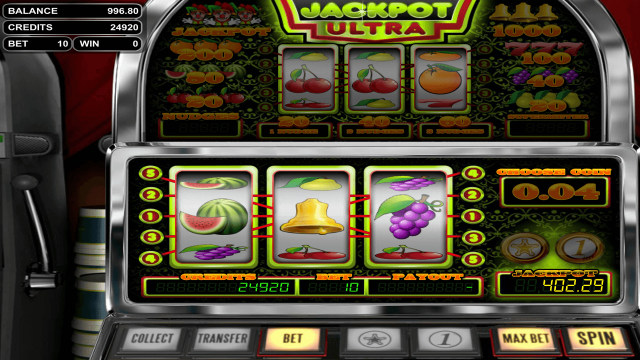 Характеристики слота Jackpot Ultra 8