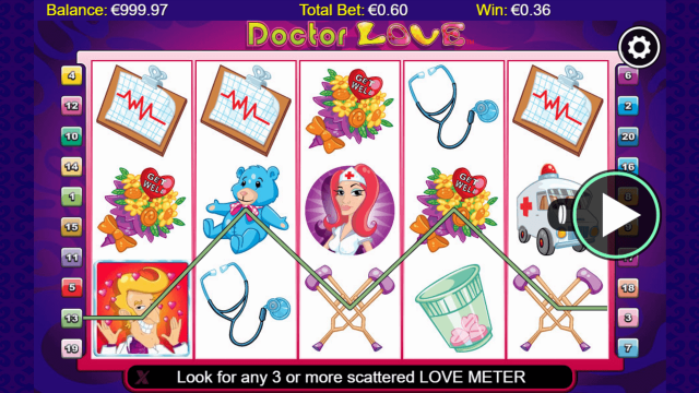 Характеристики слота Doctor Love 6