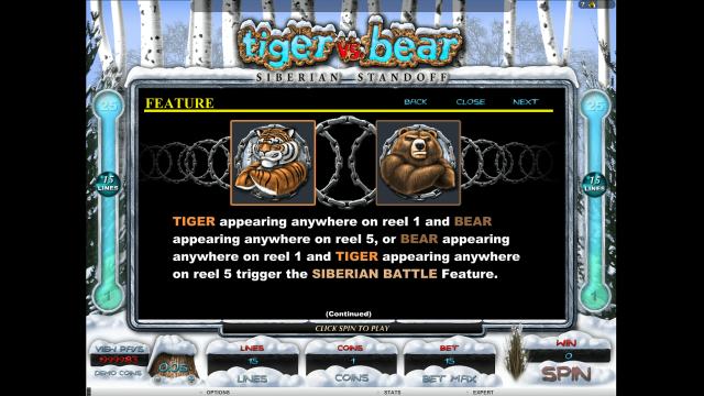 Бонусная игра Tiger Vs Bear 6