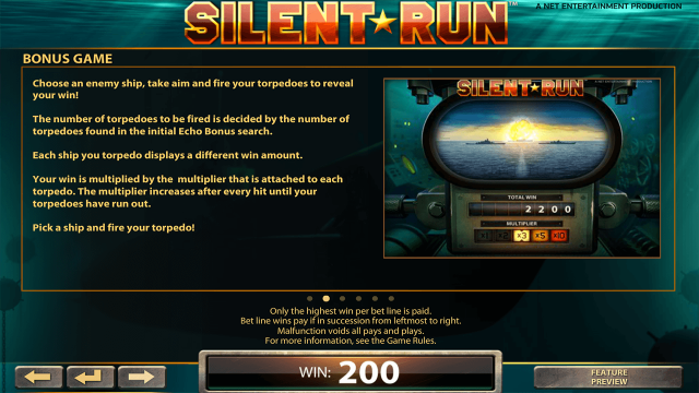 Игровой интерфейс Silent Run 6