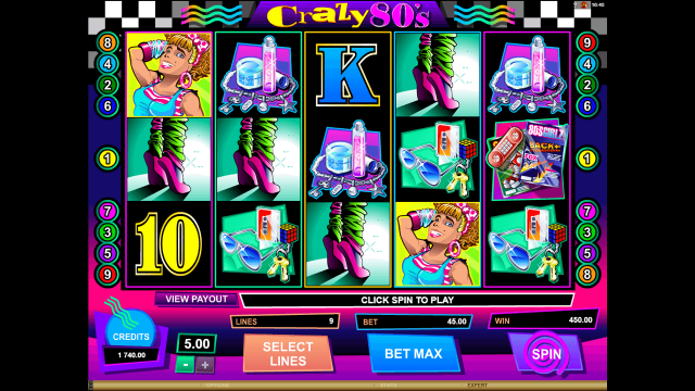 Игровой интерфейс Crazy 80's 10