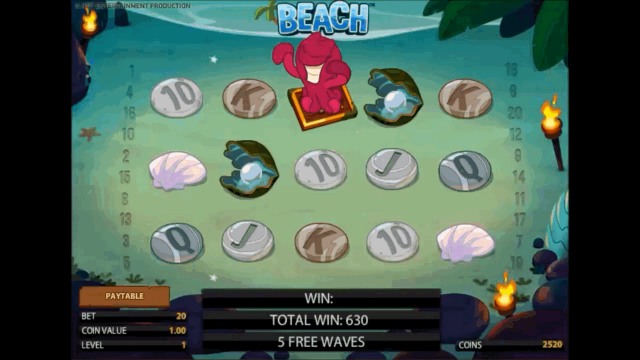 Игровой интерфейс Beach 3