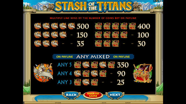 Игровой интерфейс Stash Of The Titans 1