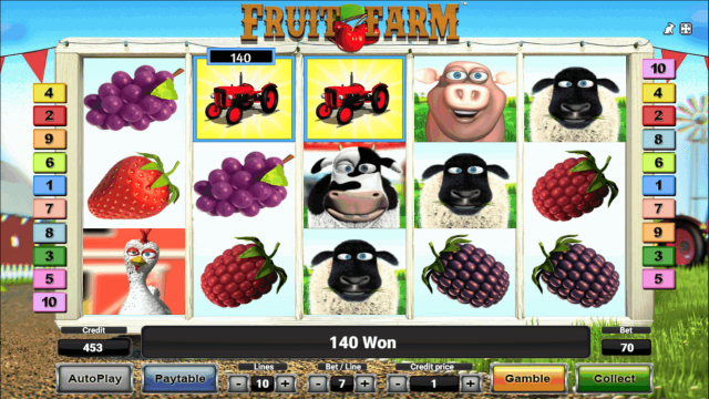 Бонусная игра Fruit Farm 9