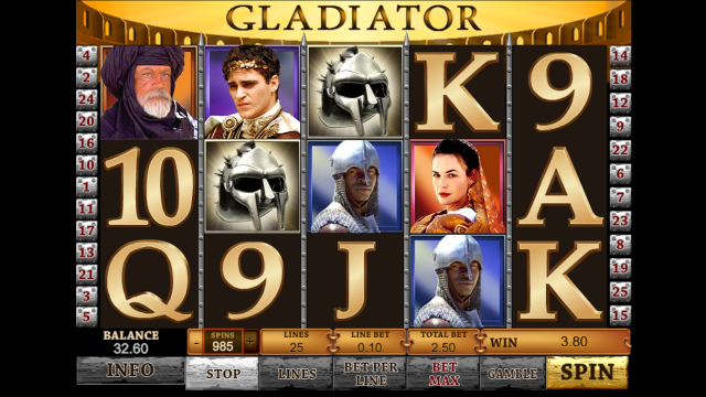 Бонусная игра Gladiator Jackpot 5