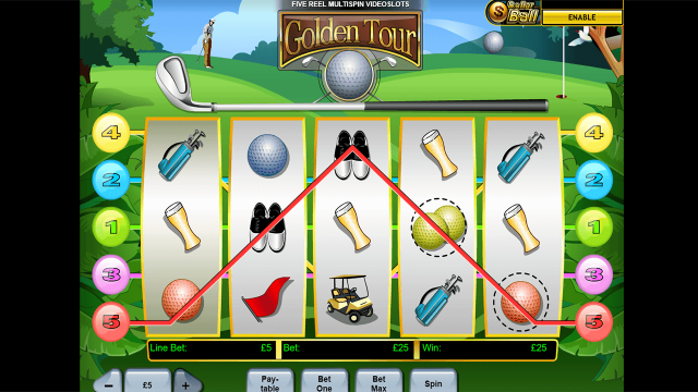 Игровой интерфейс Golden Tour 4