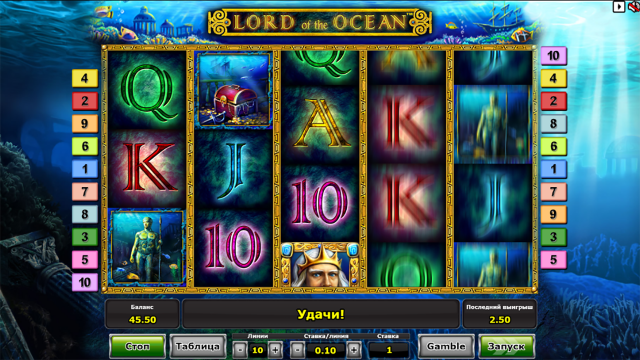 Бонусная игра Lord Of The Ocean 7