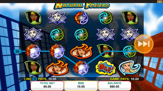 Игровой интерфейс Natural Powers 10