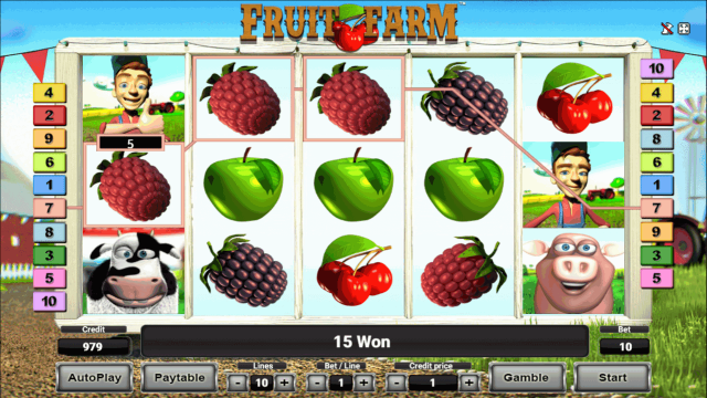 Игровой интерфейс Fruit Farm 4