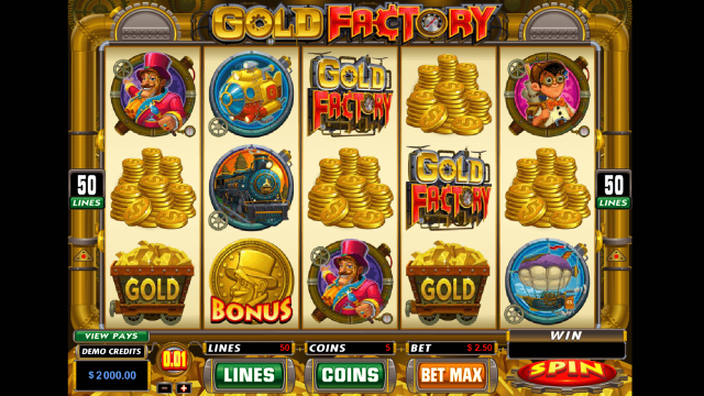 Игровой интерфейс Gold Factory 1