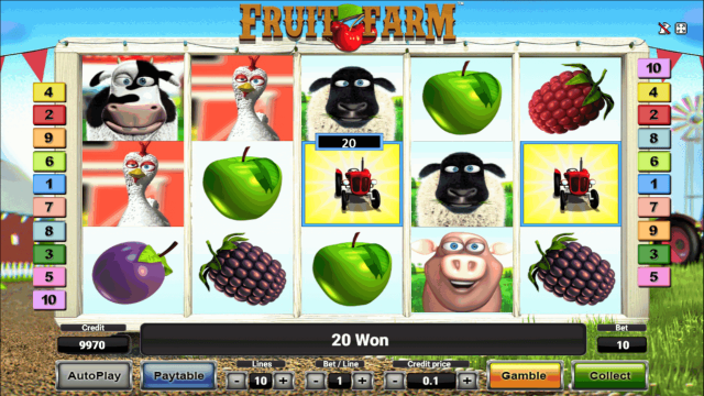 Игровой интерфейс Fruit Farm 1