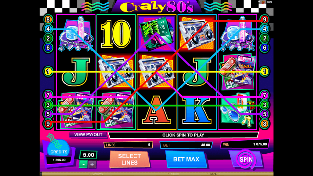 Бонусная игра Crazy 80's 8