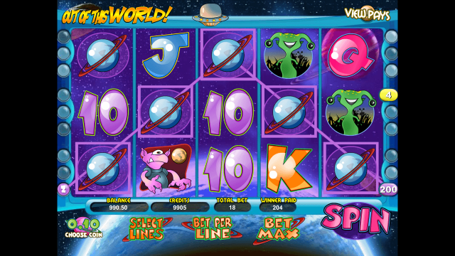 Бонусная игра Out Of This World 4