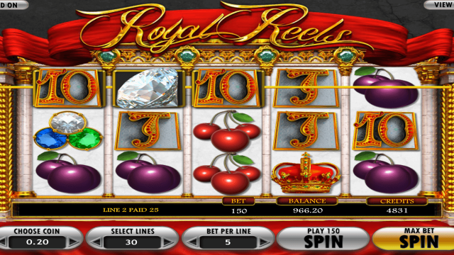 Игровой интерфейс Royal Reels 4