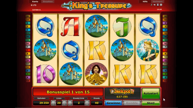 Бонусная игра King's Treasure 6