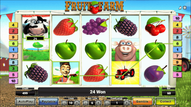 Характеристики слота Fruit Farm 8