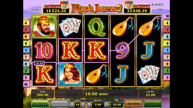 Бонусная игра King's Jester 9