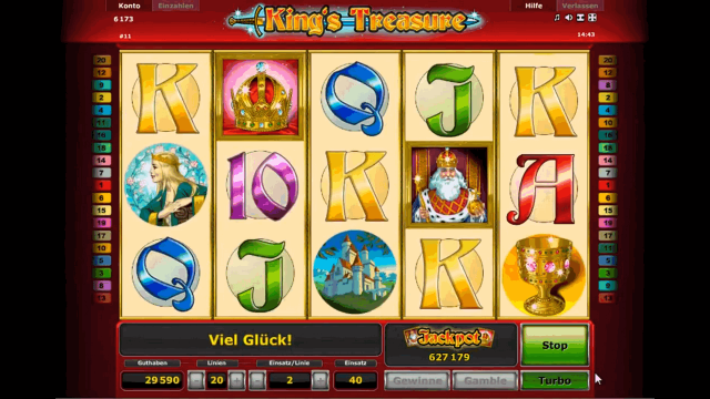 Игровой интерфейс King's Treasure 4