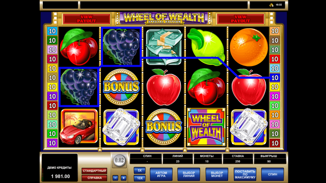 Характеристики слота Wheel Of Wealth Special Edition 2