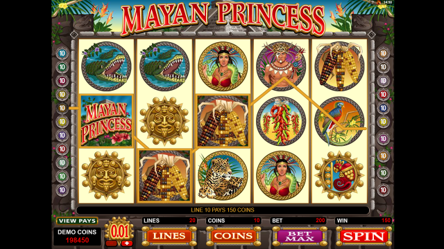 Игровой интерфейс Mayan Princess 8