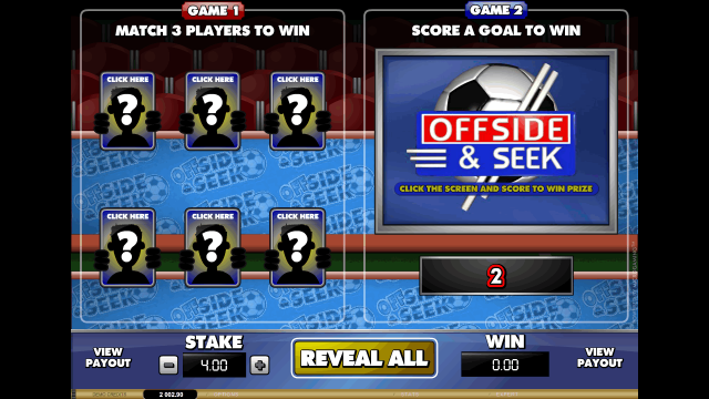 Игровой интерфейс Offside And Seek 3