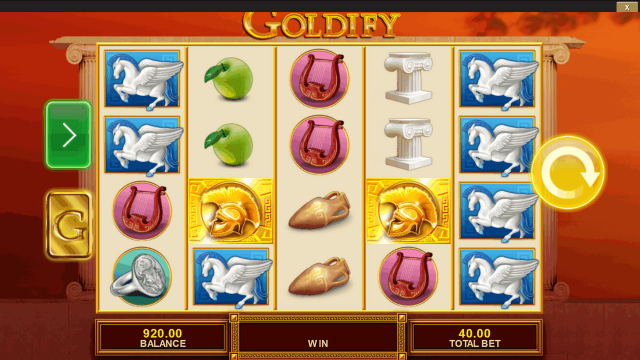 Игровой интерфейс Goldify 1