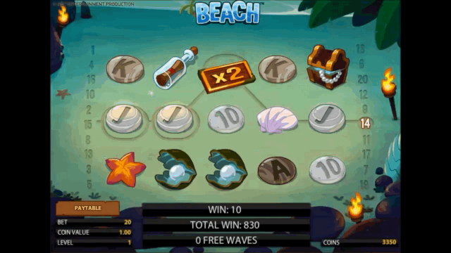 Игровой интерфейс Beach 9