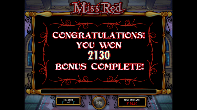 Бонусная игра Miss Red 8