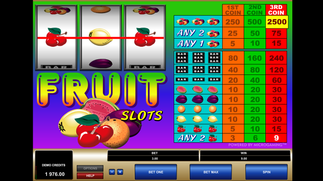 Бонусная игра Fruit Slots 9