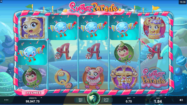 Игровой интерфейс Sugar Parade 2