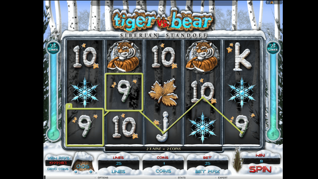 Игровой интерфейс Tiger Vs Bear 2