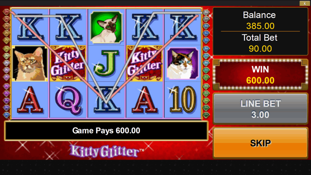 Игровой интерфейс Kitty Glitter 3