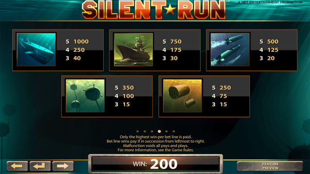 Игровой интерфейс Silent Run 8