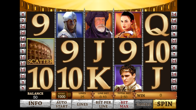 Бонусная игра Gladiator Jackpot 1