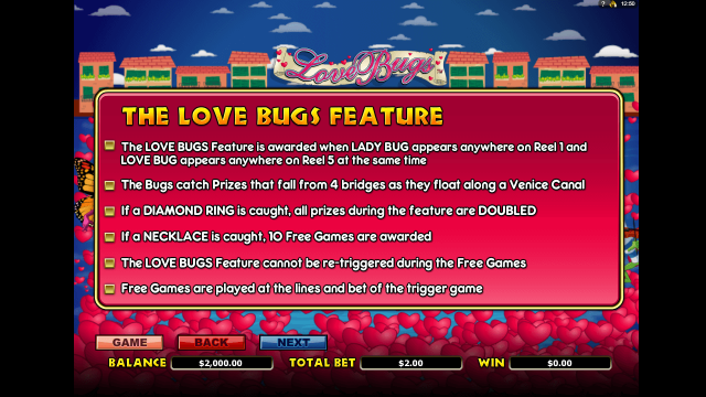 Бонусная игра Love Bugs 5