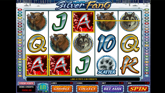 Бонусная игра Silver Fang 7